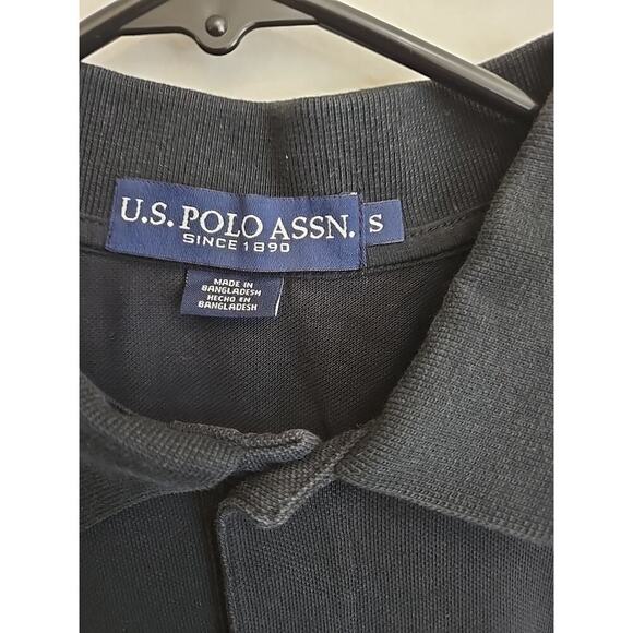U.S. Polo Assn. Men's Polo Shirt Black sz Small 100% Cotton Luxury Feel RN#98826 - Picture 4 of 11